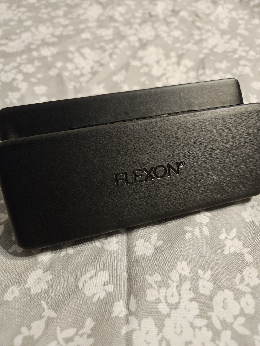 Flexon Black Sunglasses Case - Protective Hard Shell